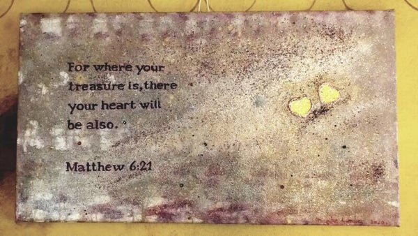 Matteüs 6: 21 - Mathew 6:21 - Code A2-041