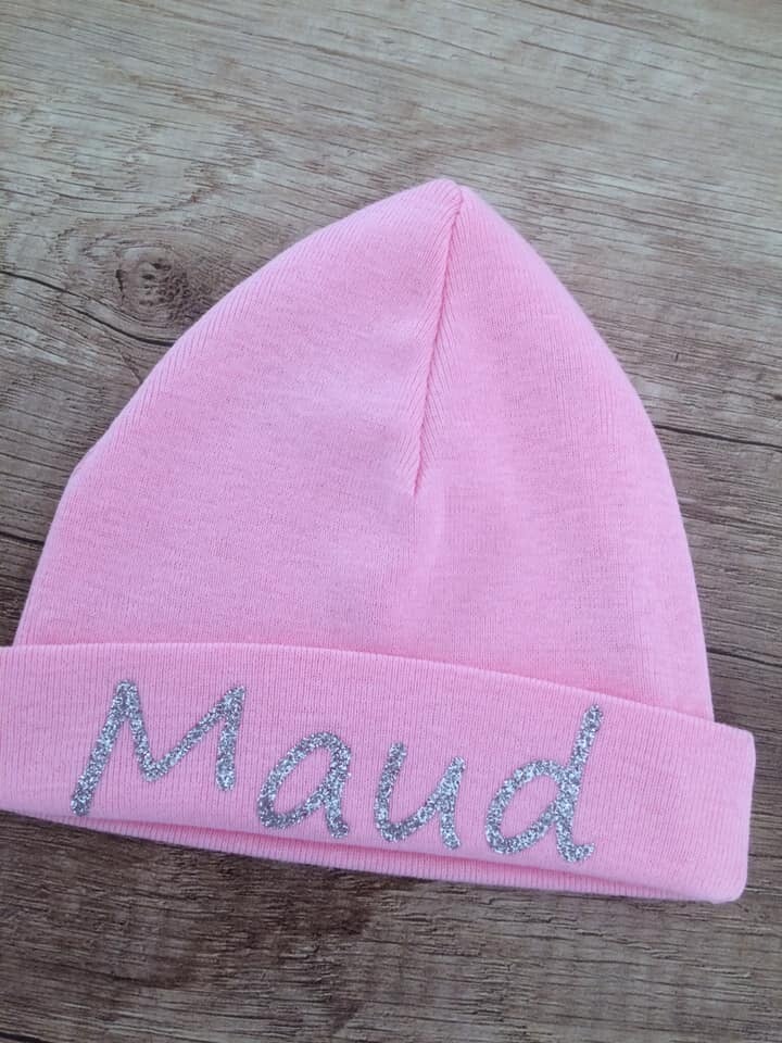 Licht roze Geboorte muts