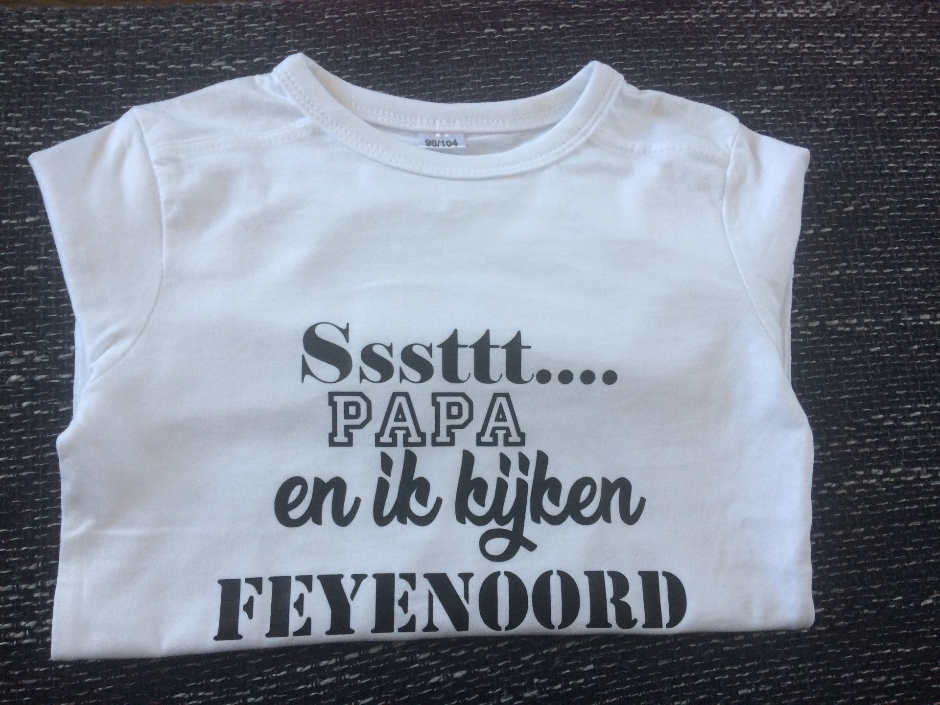 Ssstt papa en ik kijken 