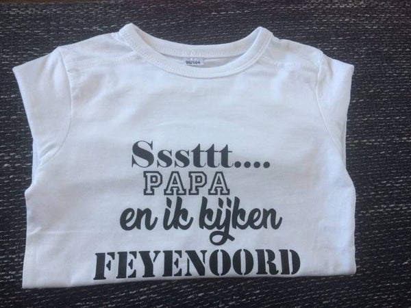 Ssstt papa en ik kijken 