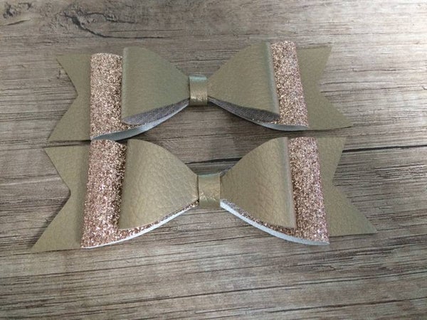 Haar clips goud