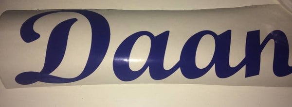Deur sticker daan
