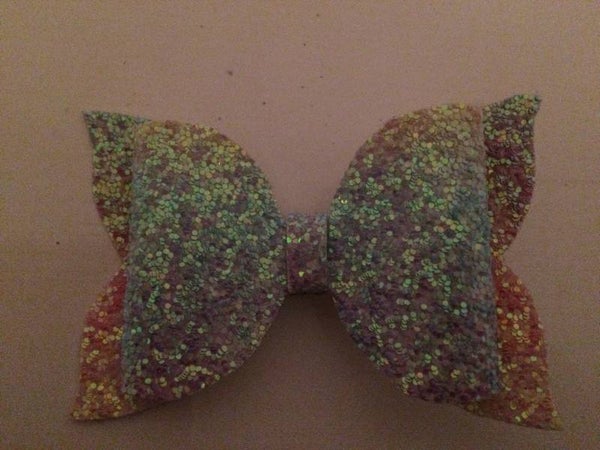 Grote haar clip regenboog