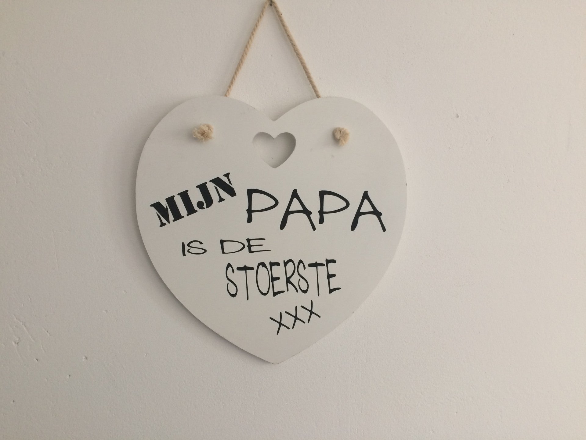 Tekst bord stoerste papa 