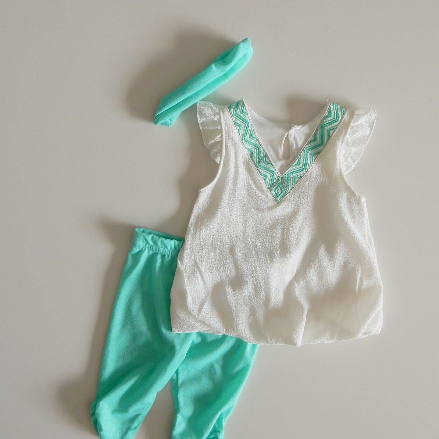 Setje mint en roze