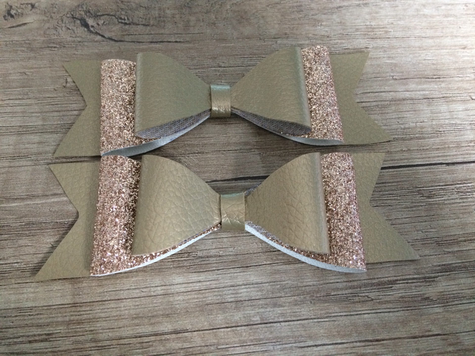 Haar clips goud