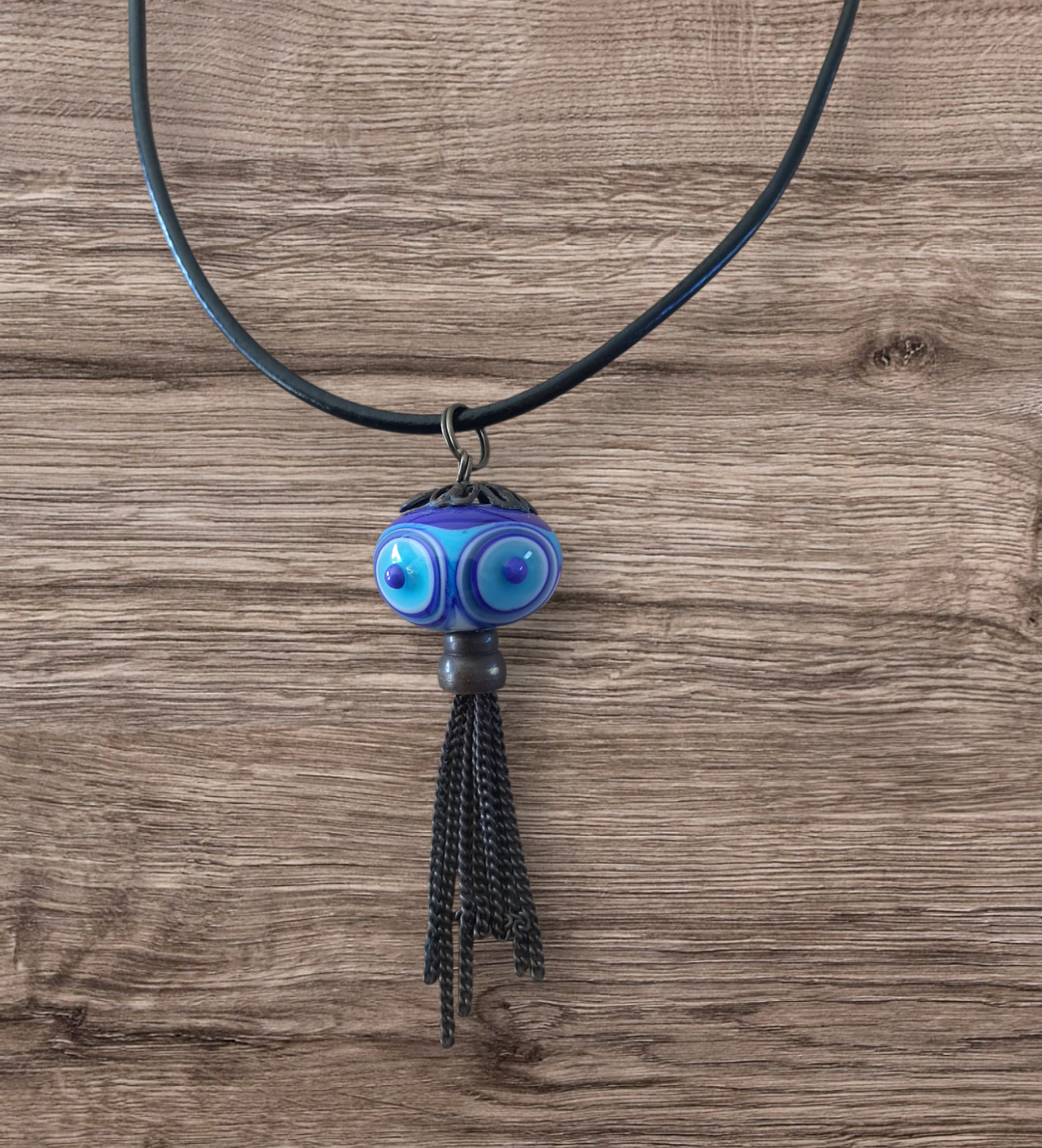 Ras le cou cuir, fermoir magnétisé argent