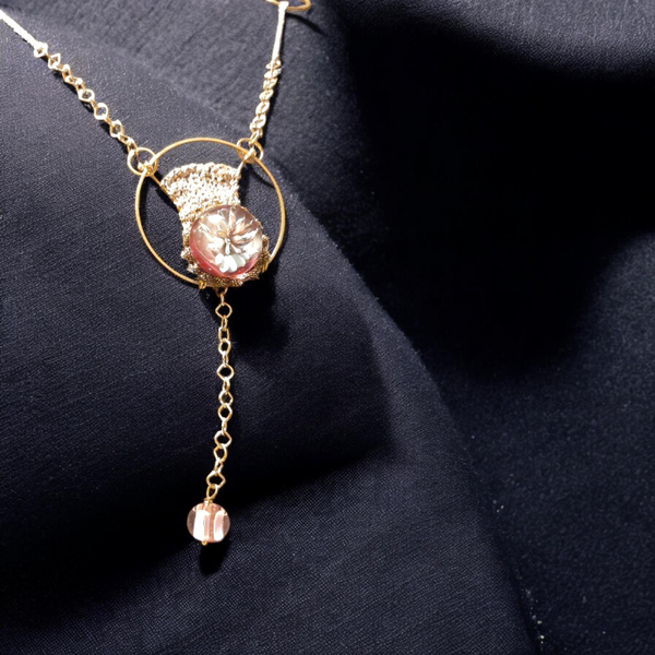 Collier fil et verre
