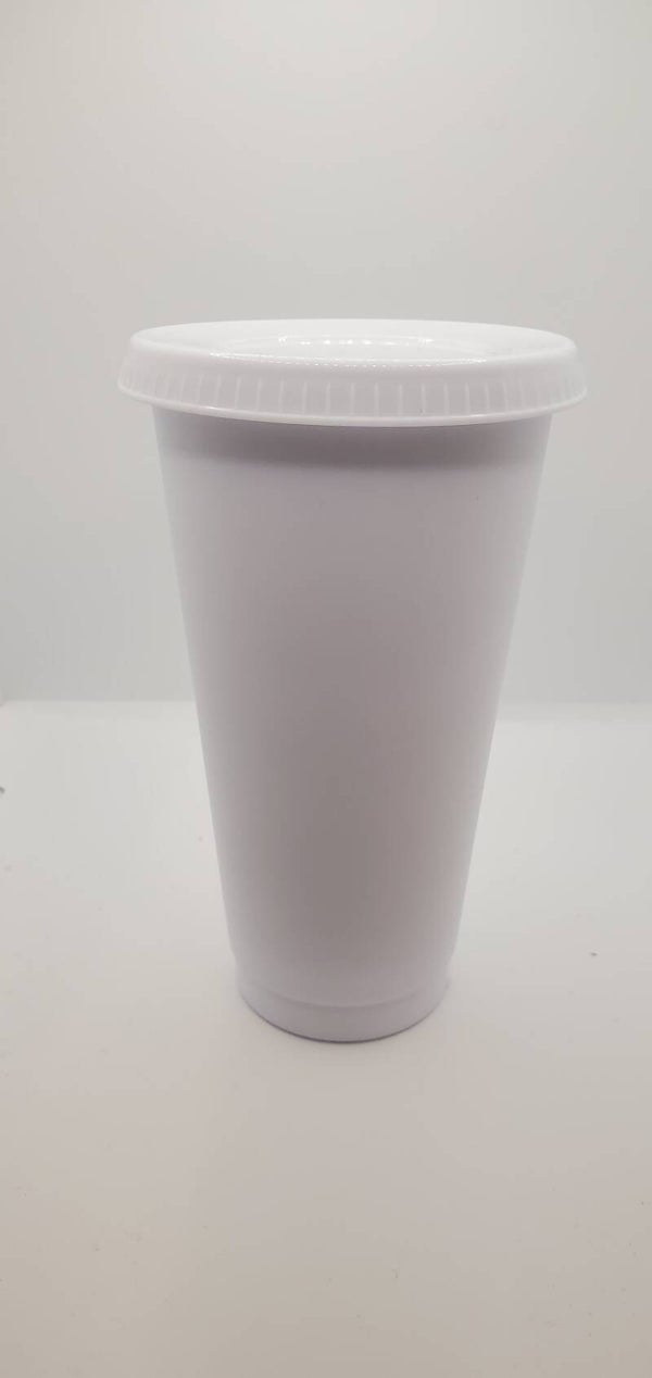 White 24oz cold cup