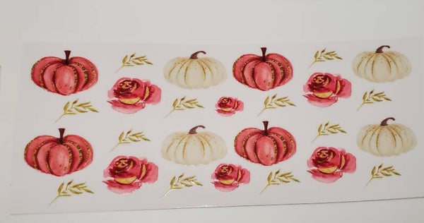 Pink glitter pumpkins