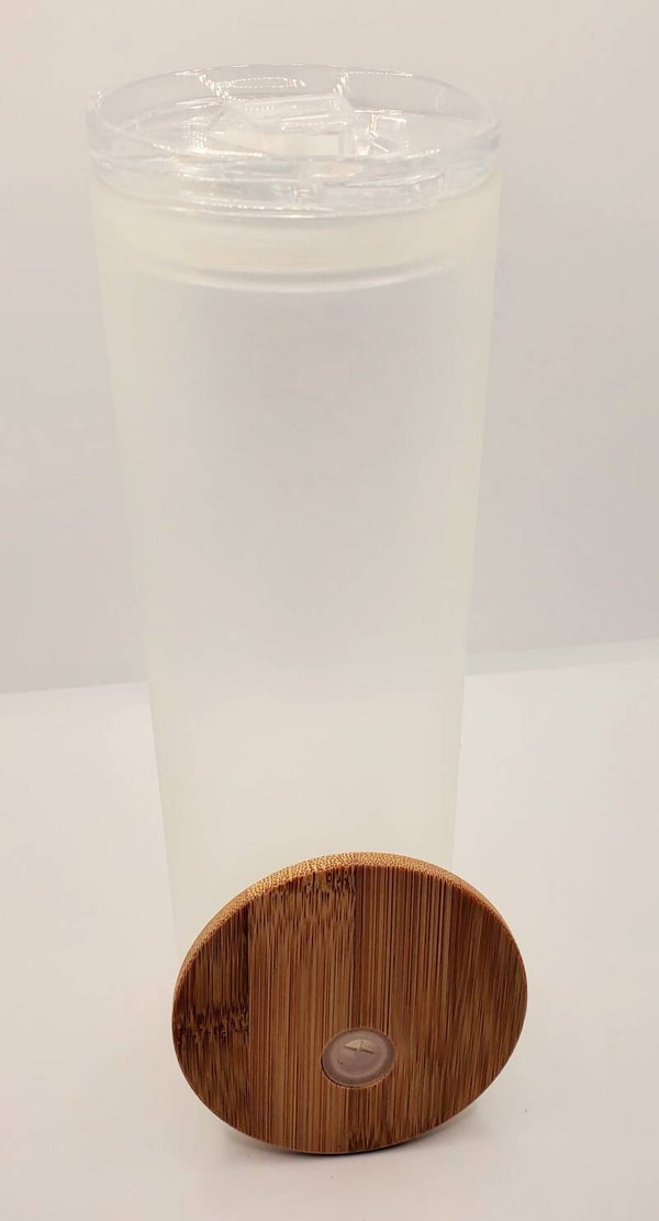 20oz glass glow in the dark skinny cup