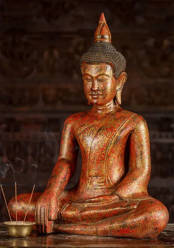 Buddha Sculpture Cambodia, Wood