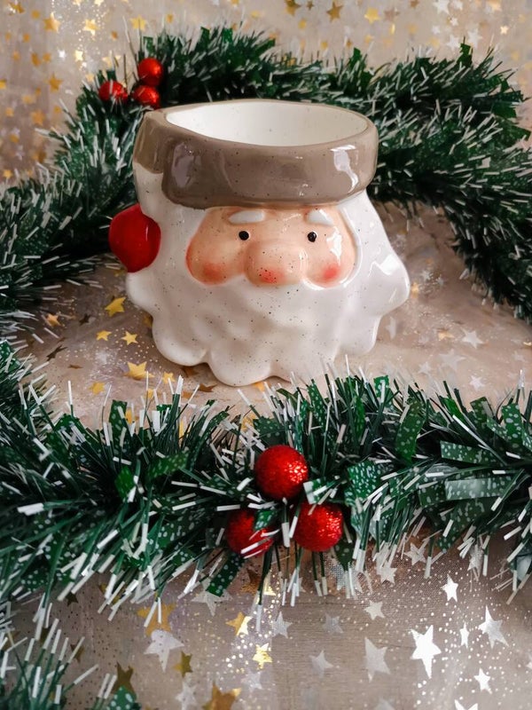 Brûle Parfum Céramique Tête De Père Noël