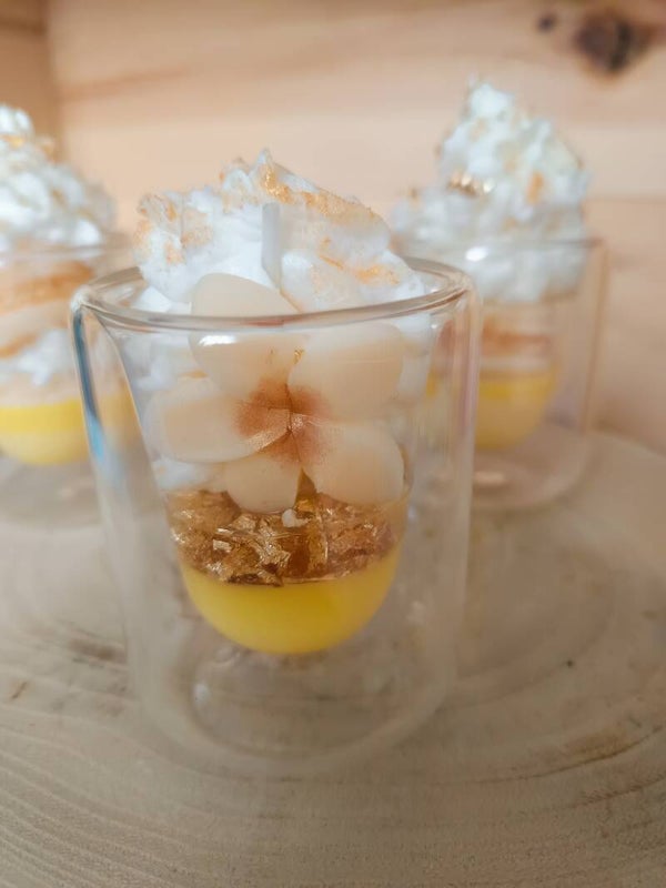 Bougie macaron vanille