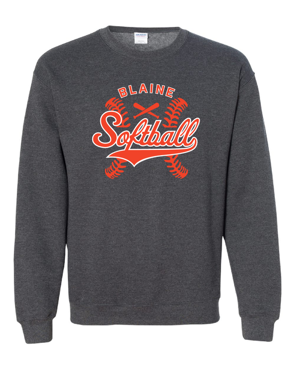 Blaine Softball2 Crewneck Sweatshirt