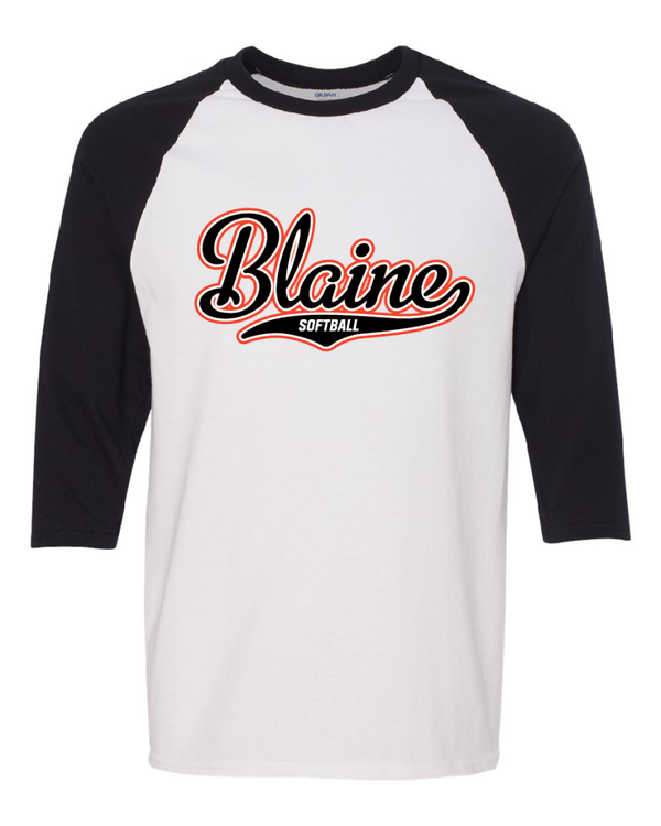 Blaine Baseballl Raglan 3/4 Sleeve T-Shirt