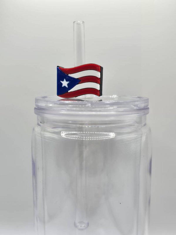Puerto rico flag straw topperPuerto Rico Flag Straw Topper 🇵🇷