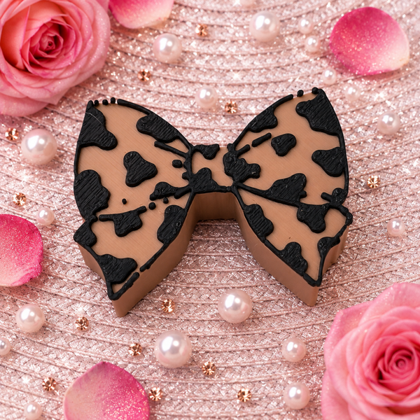 3d  cow straw topper