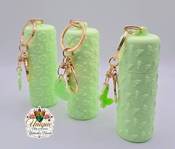 3d lip balm holder keychains