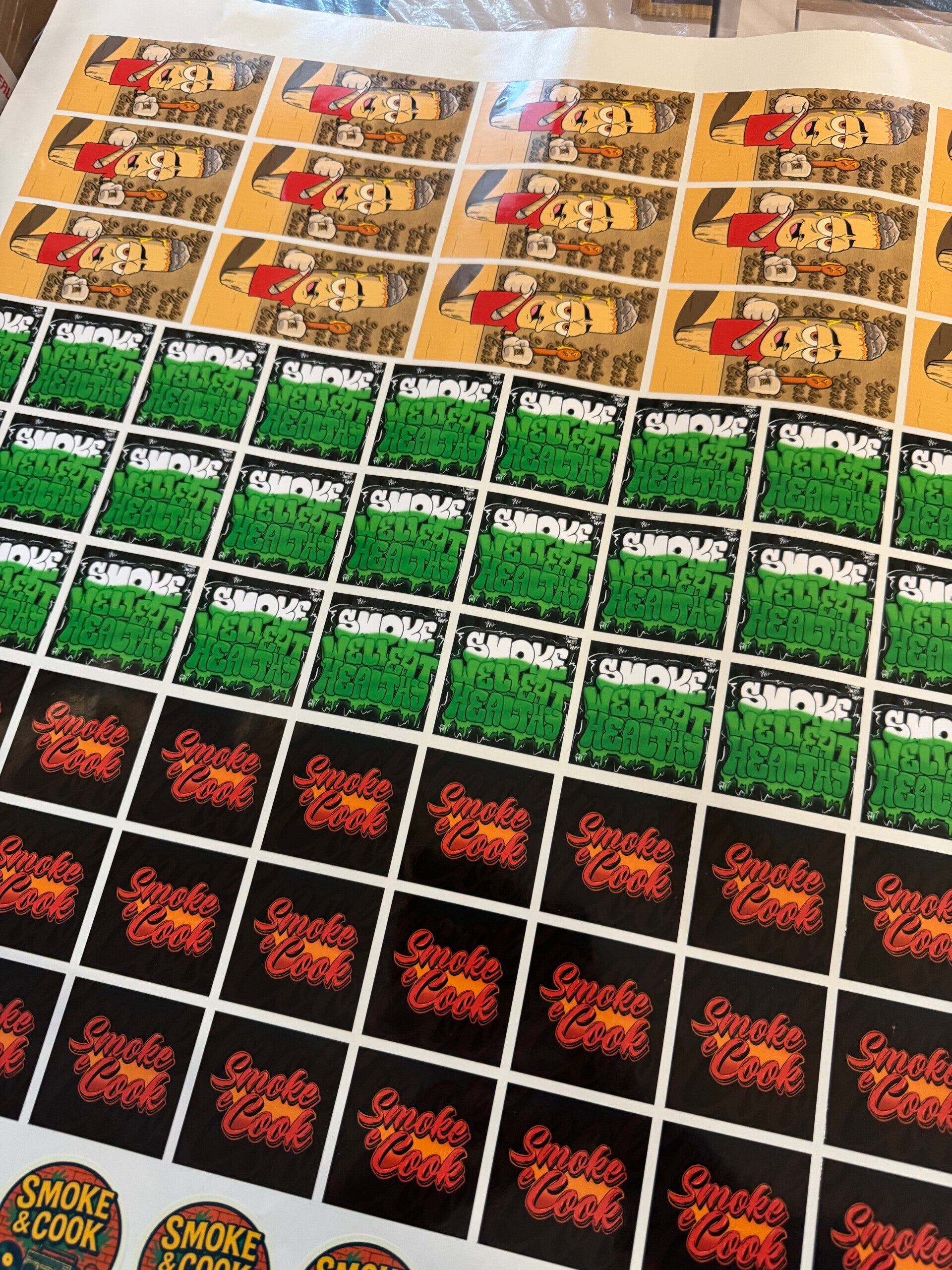 Adesivi SMOKE e COOK