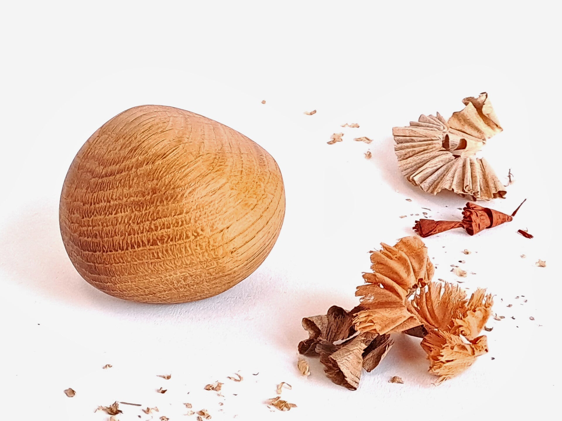 knuffelkei van eikenhout handgemaakt resthout
