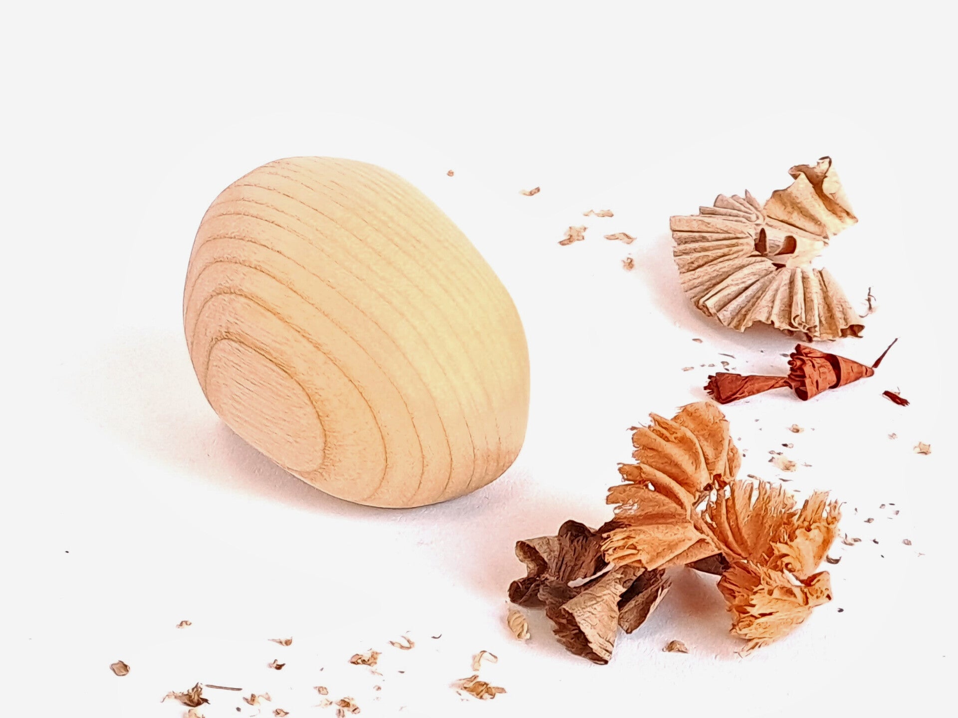 knuffelkei van essenhout licht en zacht handgemaakt