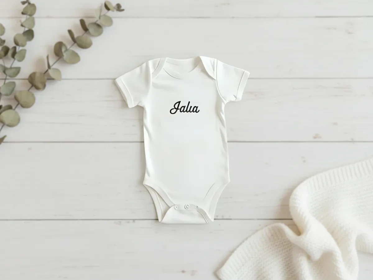 Romper met naam wisselende kleuren opties