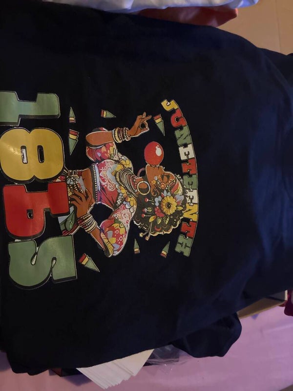 A large black Juneteenth 1865 Tee