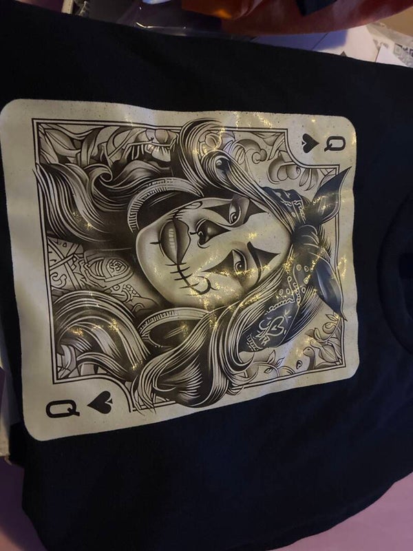 Black Large Queen of Hearts
