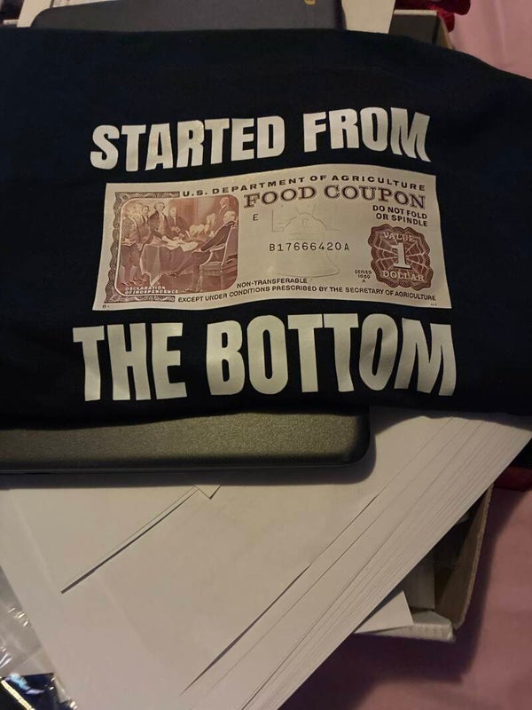 Black XL started from the bottom T-shirt classic