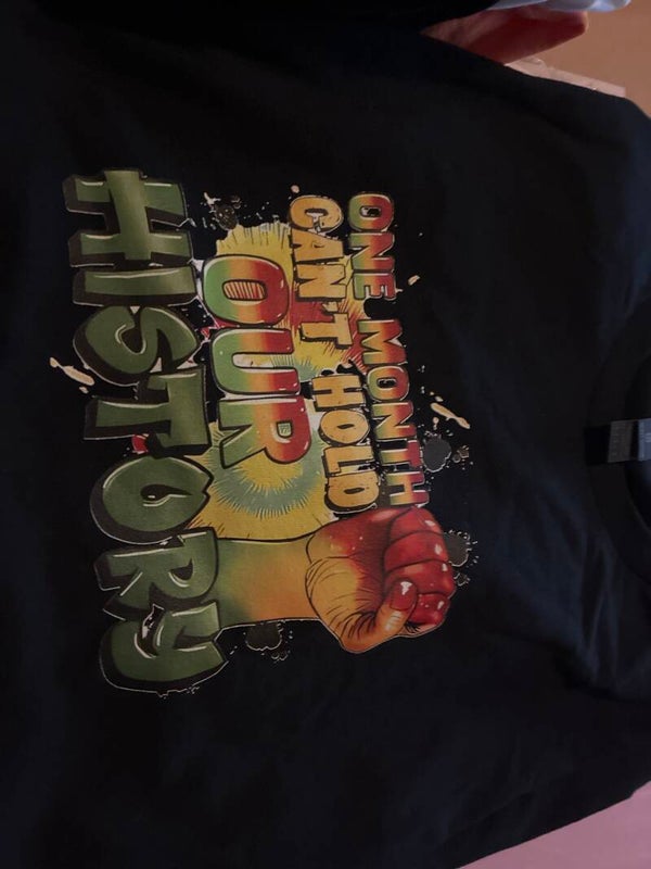 Black large Juneteenth T-shirt