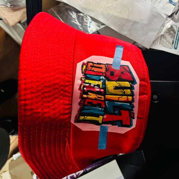 Red Bucket Hat