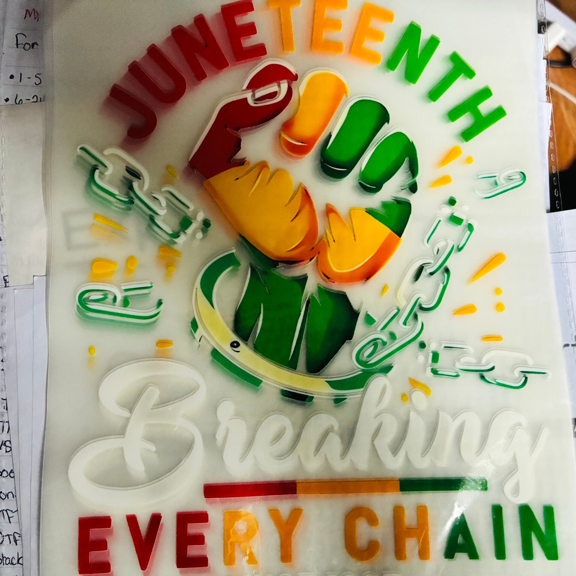 JUNETEENTH BREAKing THE CHAIN