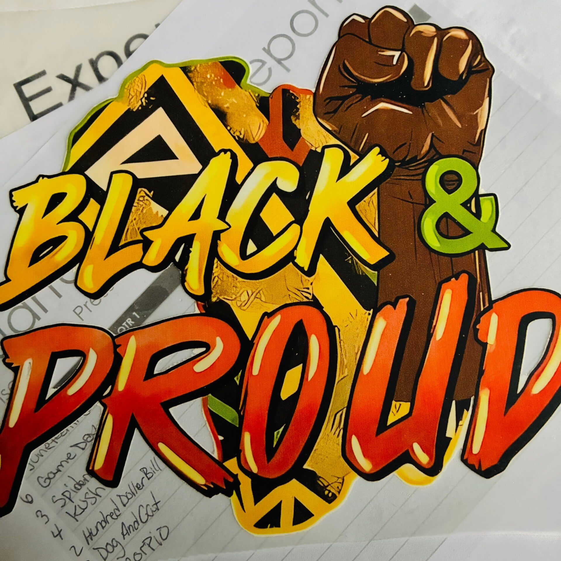 DTF TRANSFER/ Black And Proud#2