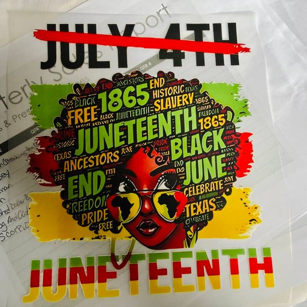 Juneteenth DTF transfer