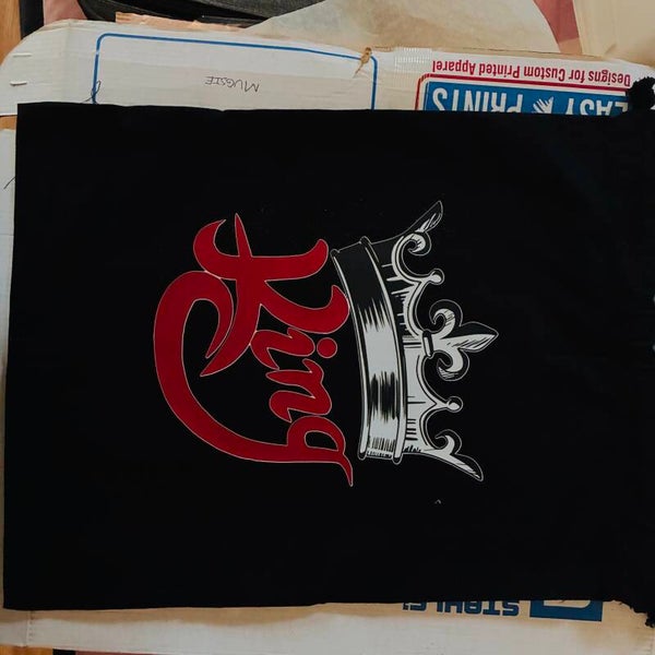 Black King Cinch Canvas Shoe & Accessory Bag