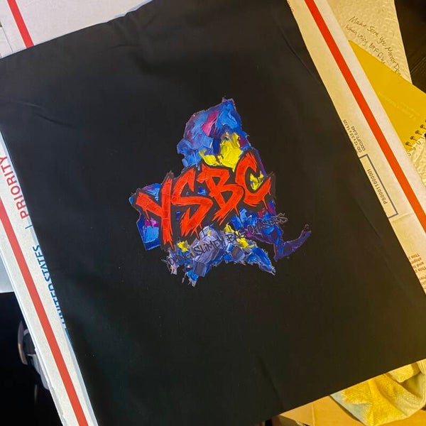 YSBC BLACK CINCH HAND BAG