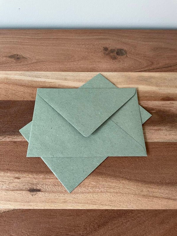 Envelop pastel groen