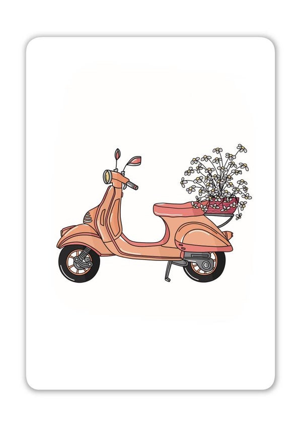 Bloemenscooter