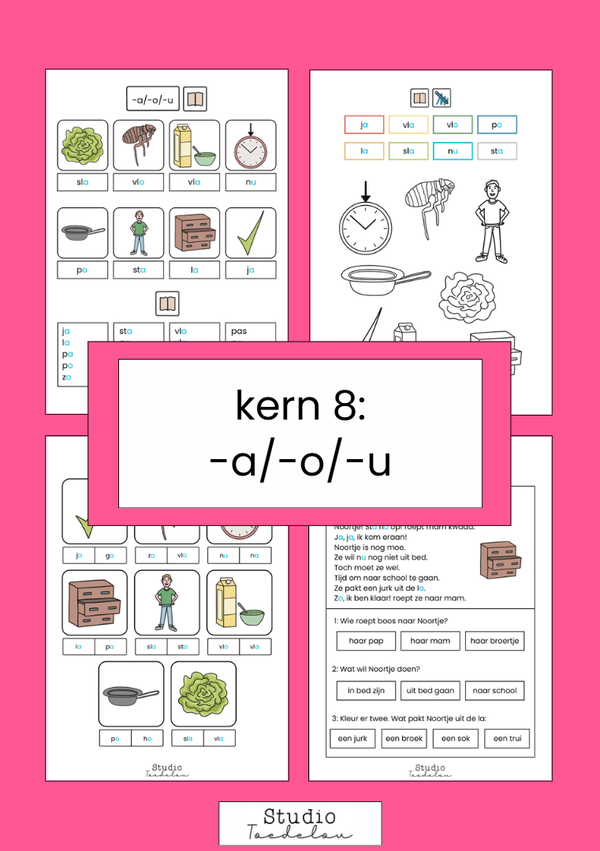 Kern 8 - woorden met -a/-o/-u