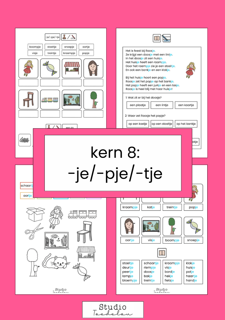 Kern 8 - woorden met -je/-pje-/tje