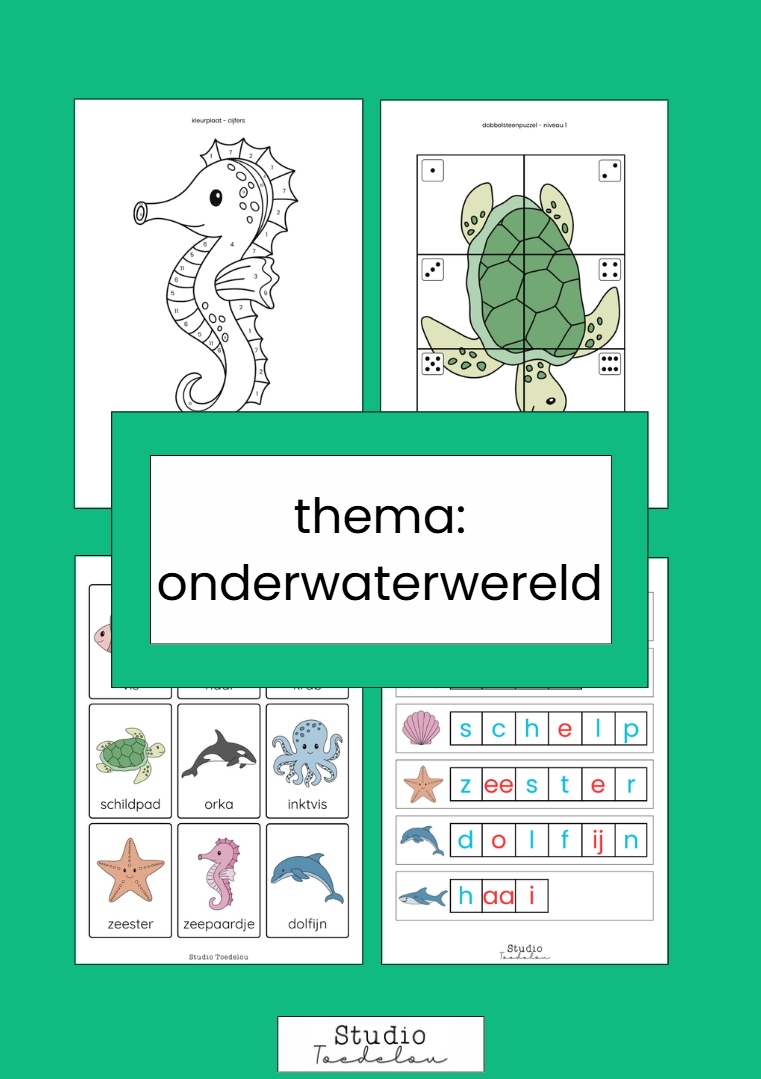 Thema - onderwaterwereld (55 pagina's)