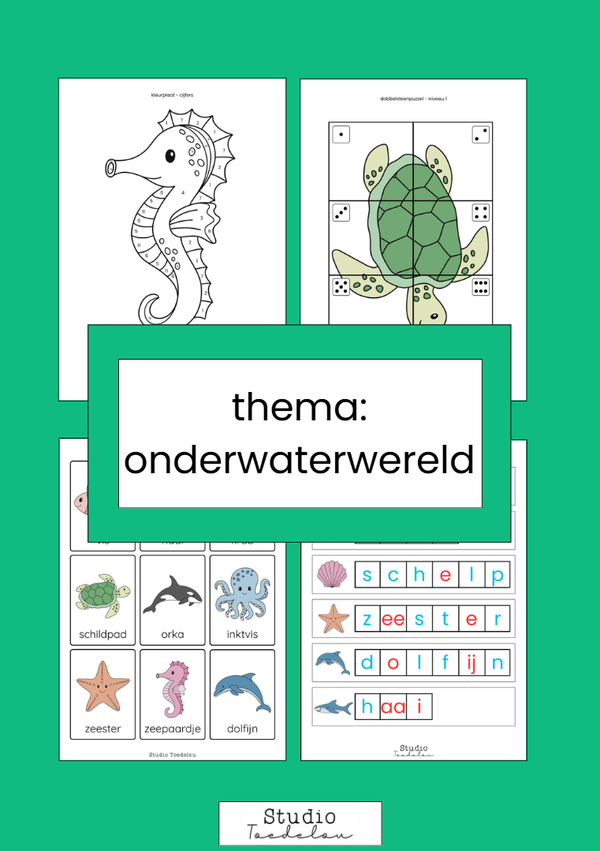 Thema - onderwaterwereld (55 pagina's)