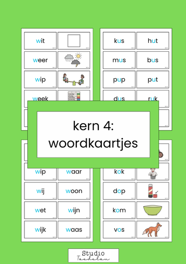 Kern 4 - woordkaartjes