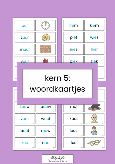 Kern 5 - woordkaartjes