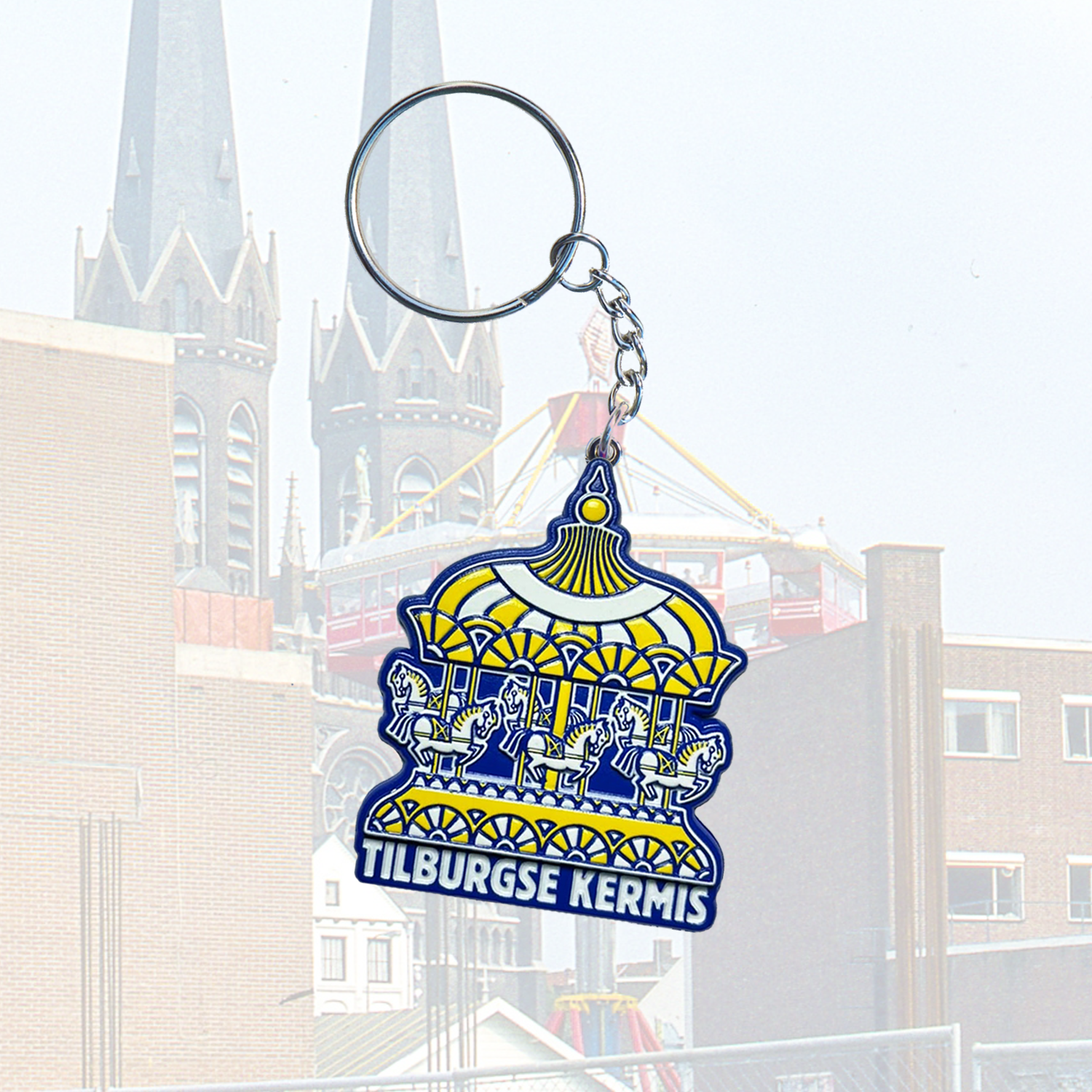 Retro Tilburgse Kermis Sleutelhanger