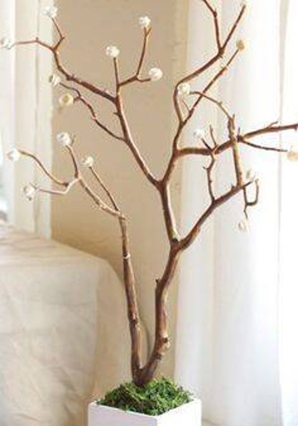 Arbol seco con rosas de papel Modelo No. 2006