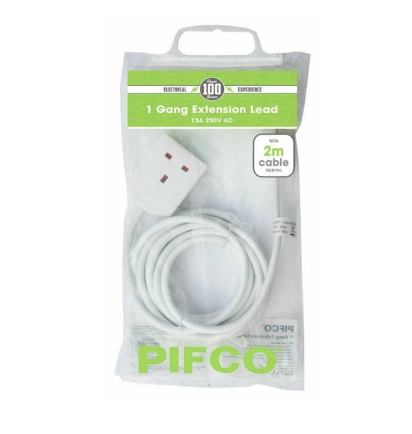 1 Gang ( 4 Way ) Extension Lead 2m