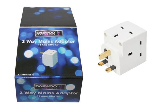Daewoo 3 Way Mains Adaptor
