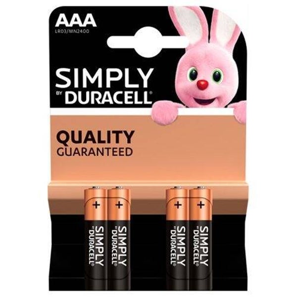 Duracell Plus AAA Batteries 4 Pack